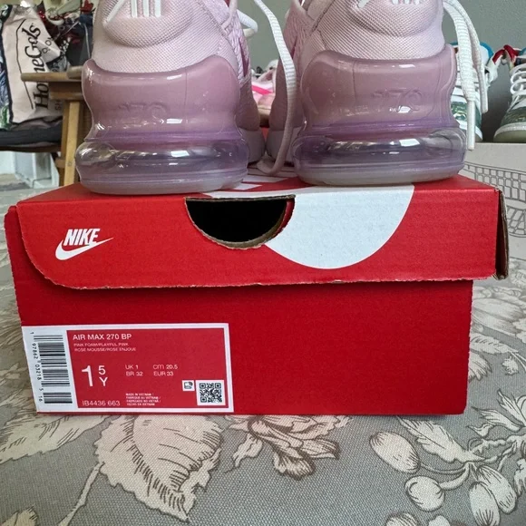 Nike AirMax 270 youth 1.5 pink foam - Picture 2 of 5